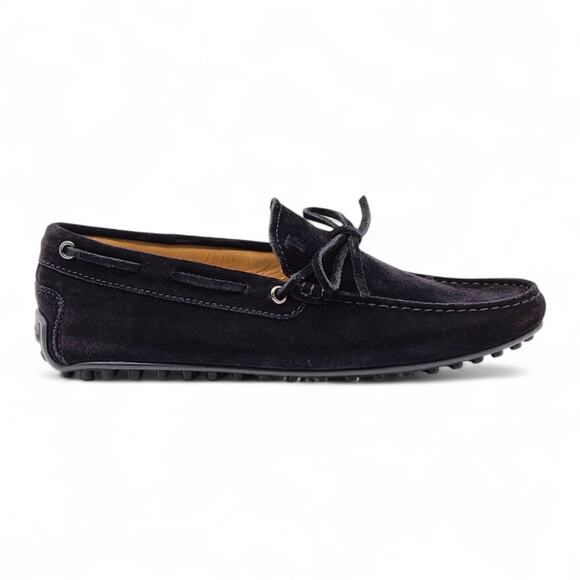 Tod\'s City Gommino Driving Men\'s Suede Loafers Black UK 6 US 7.5 - NWB $695 main image 5